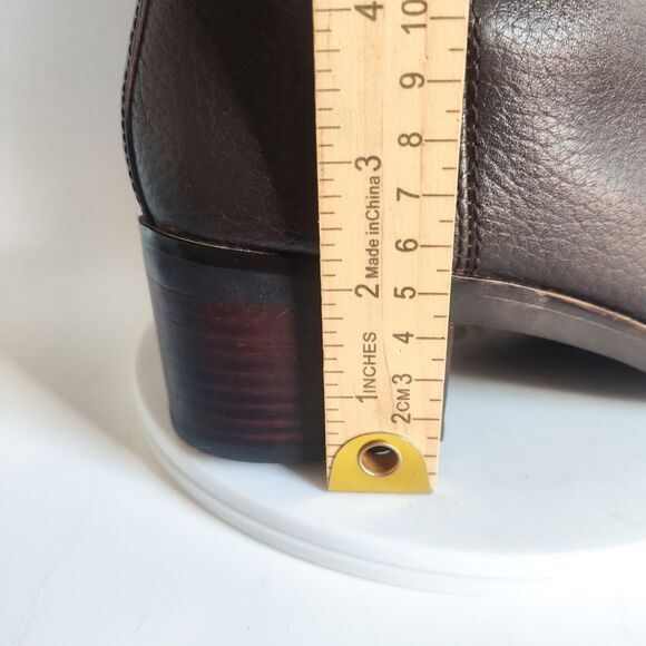 Coach Brown Leather Knee High Boots Rich Dark Chocolate Brown Real COACH Boots - Picture 13 of 16